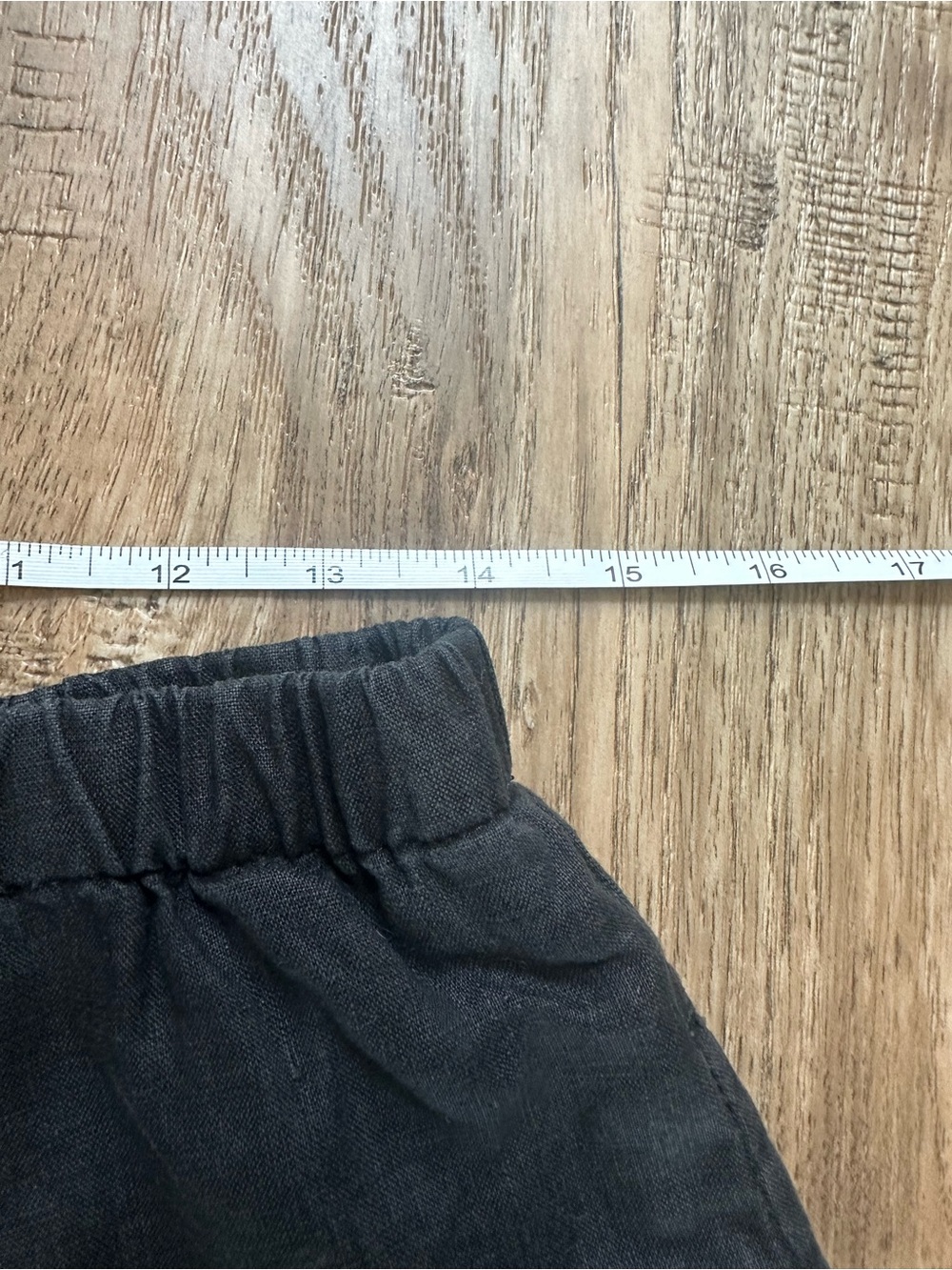 J. Jill Linen Short, Women's, Solid Black, Pockets, Neutral, Classic, Large - Picture 6 of 8